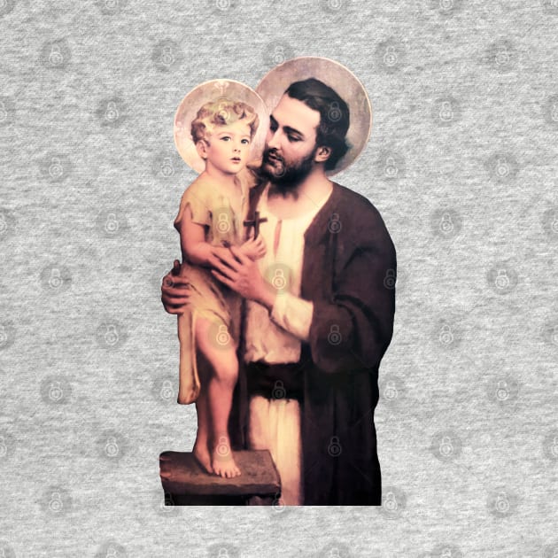 Saint Joseph and child Jesus by Brasilia Catholic